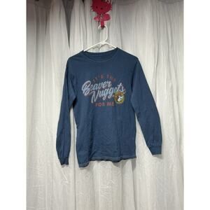 Bucees T Shirt Adult Small Blue Long Sleeve Its The Beaver Nuggets For Me